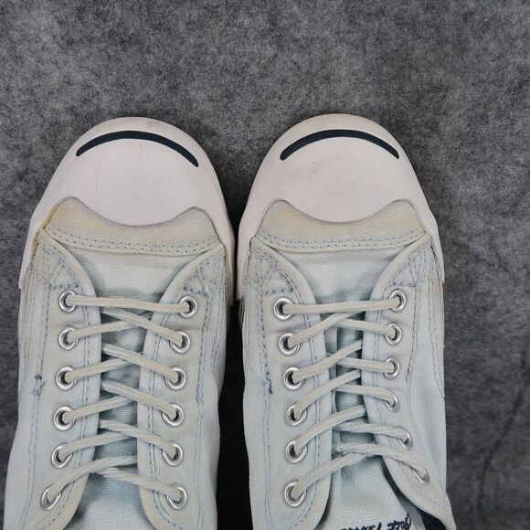 Converse Shoes Womens 9 Sneakers Jack Purcell Ox Classic Canvas Retro Blue Low - Picture 8 of 14